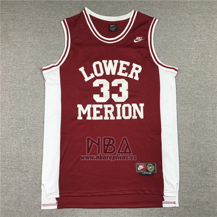 Camiseta Lower Merion Kobe Bryant NO 33 Rojo
